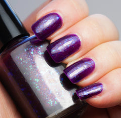 Perfect Night (for Mystery & Horror) 2.0 & OLD- OG UP - red-purple w/ aqua/blue colorshifting flakies & shimmer