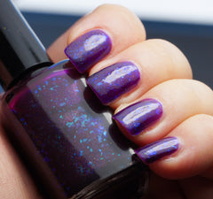 Perfect Night (for Mystery & Horror) 2.0 & OLD- OG UP - red-purple w/ aqua/blue colorshifting flakies & shimmer