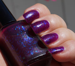 Perfect Night (for Mystery & Horror) 2.0 & OLD- OG UP - red-purple w/ aqua/blue colorshifting flakies & shimmer