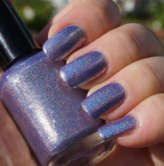 Taffeta, Darling? - purple glass fleck holo chrome