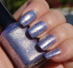 Taffeta, Darling? - purple glass fleck holo chrome