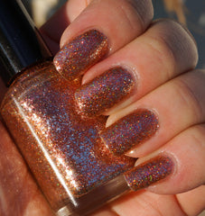 Spark of Life - copper & real silver flakie multichrome