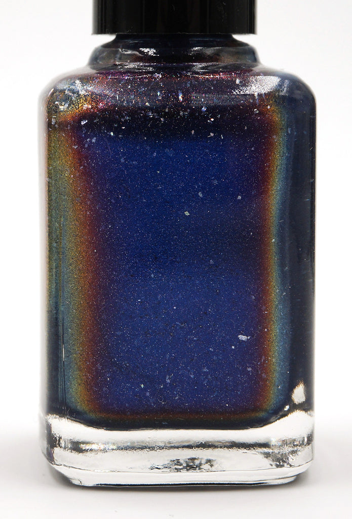 What Dreams May Come - dark blue multichrome linear holographic w/ flakies