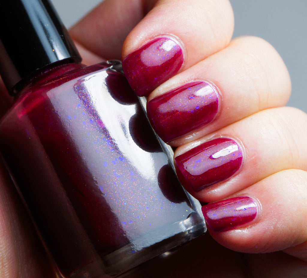 Sangreal - OG UP - raspberry red UP shimmer & violet colorshifting flakies
