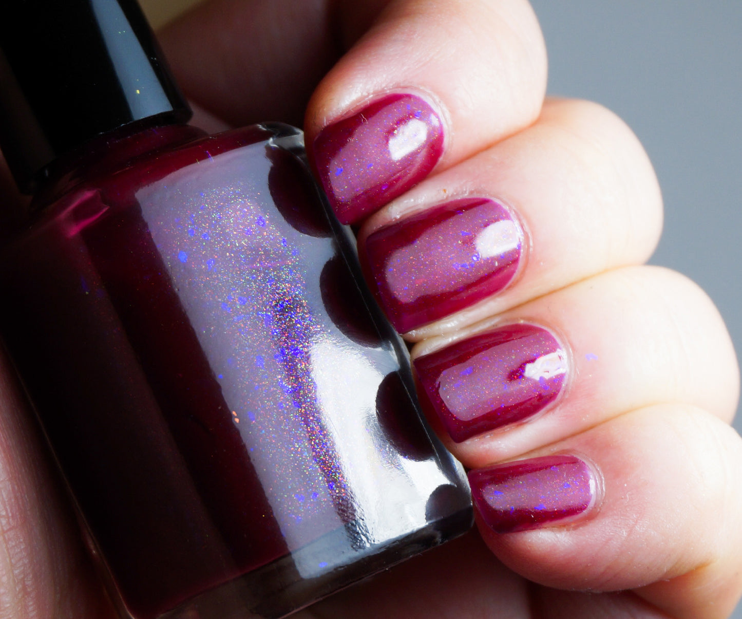 Sangreal - OG UP - raspberry red UP shimmer & violet colorshifting flakies