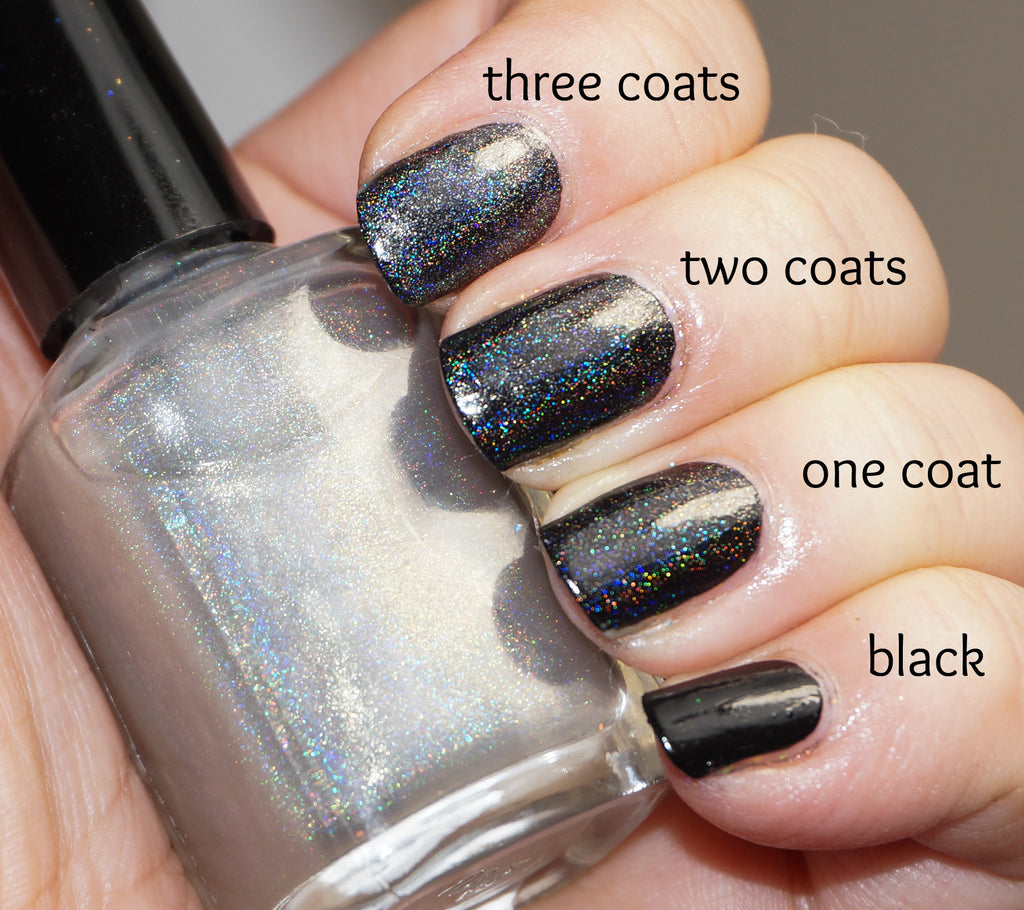 Rainbow All the Things! linear holographic top coat (less grey)