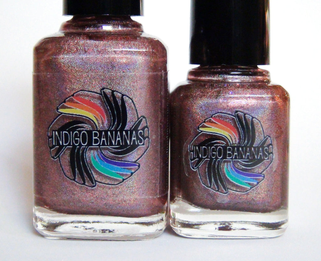 Cake or Death - burgundy linear holo with black & pink flakies DISCONTINUED