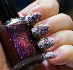 Violet Stars - purple/red/gold mega chrome flakie