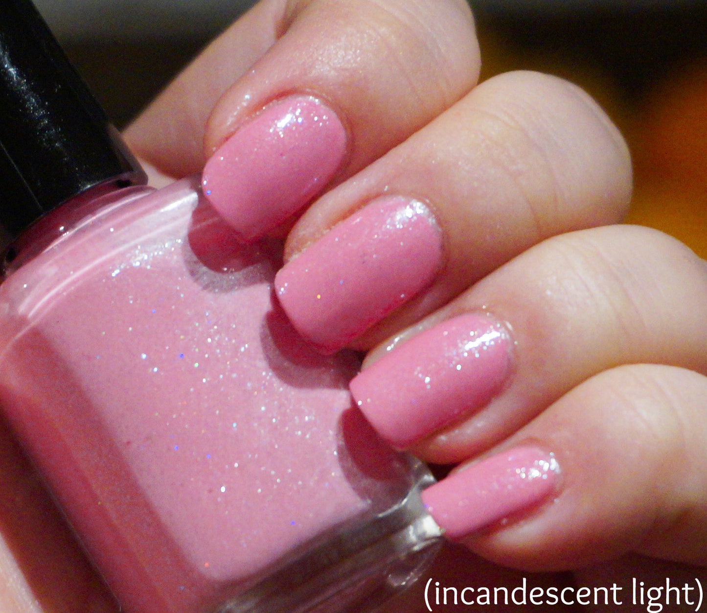 Cherry Blossom Roads - light pink w/ glass fleck shimmer
