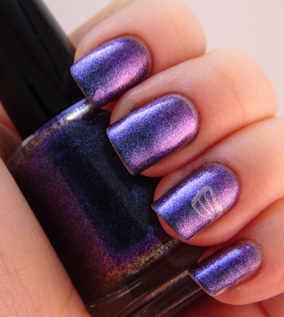 Shadow - blue/purple multichrome glass fleck