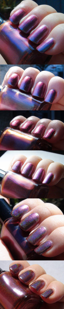 Endless Nights - blue/plum/coral multichrome holographic DISCONTINUED