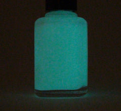 Glow in the dark top coats - blue, teal, green, purple