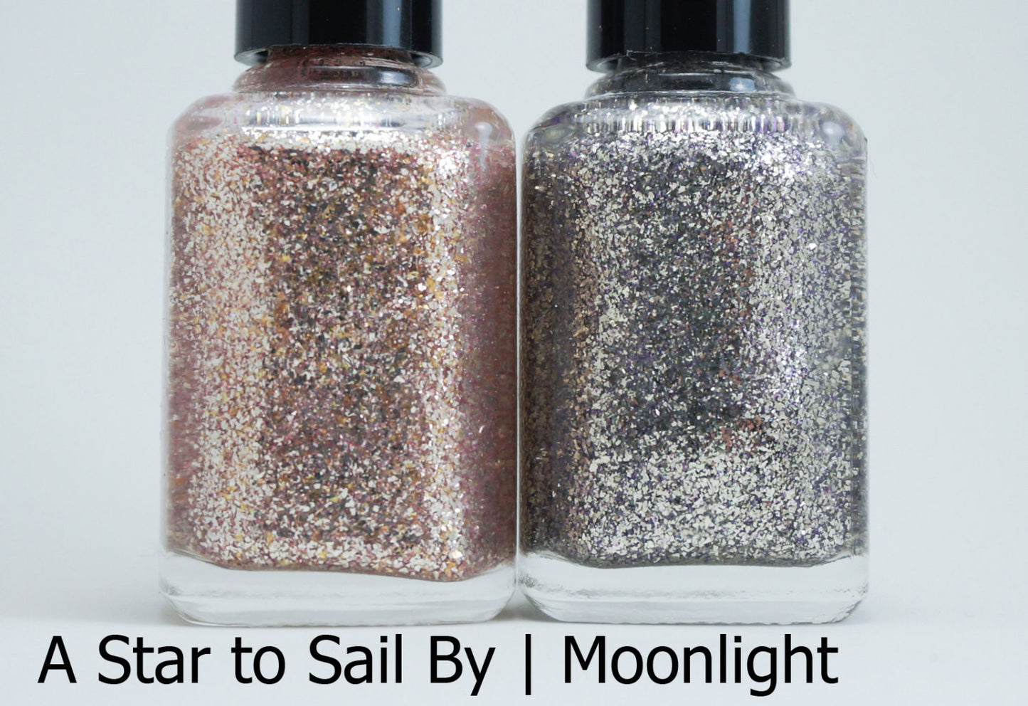 A Star to Sail By 2.0 - rose gold - real silver flakies - SUPER shiny!