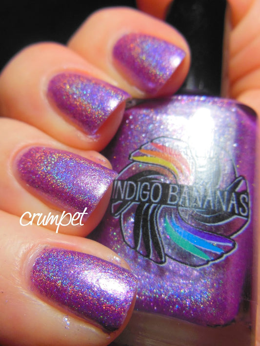 Wise Up, Janet! - lavender/lilac linear holographic